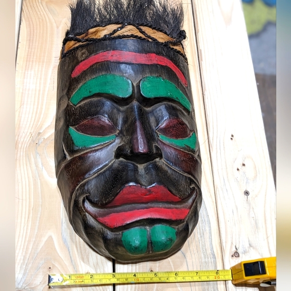 Tribal Mask | Hand Crafted Native Art | - Picture 2 of 3